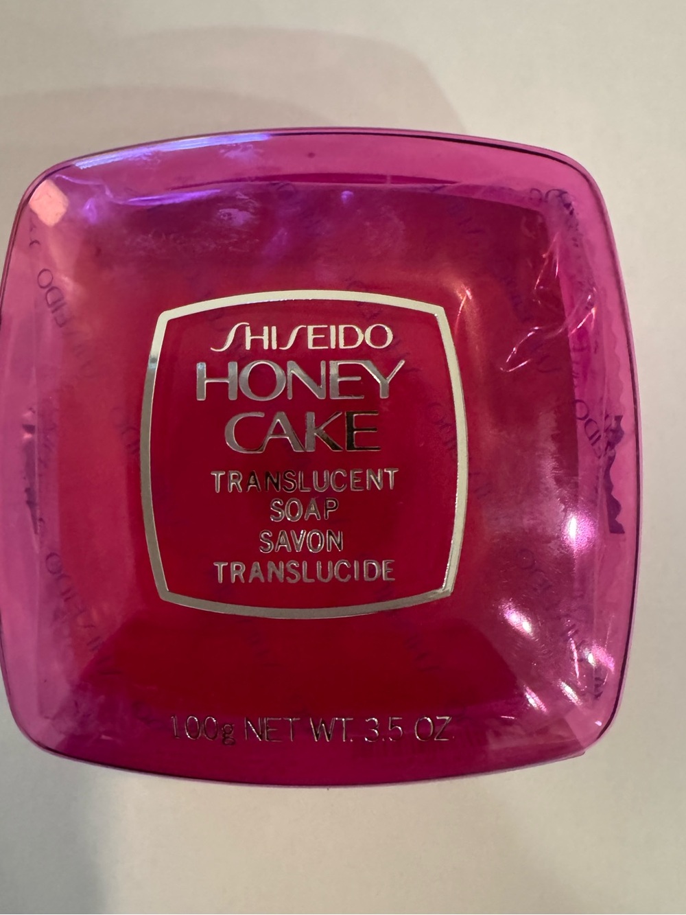 SHISEIDO Honey Cake Translucent Soap Red Japan Formulation